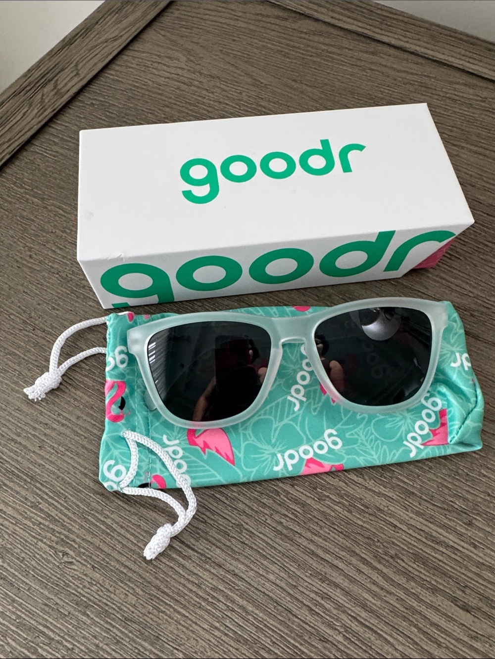 Goodr Sunglasses with clear frame - the OG Just Add Googly Eyes